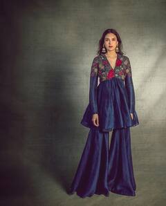 Aditi Rao Hydari Looks Eid Ready In Blue Sharara, See Pics