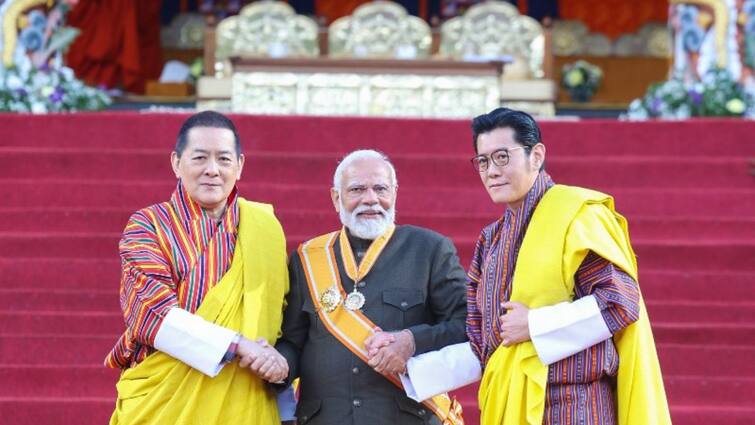 India To Aid Bhutan Development PM Modi Announces Support Of Rs 10000 Crore Over Next 5 Years India To Aid Bhutan's Development, PM Modi Announces Support Of Rs 10,000 Crore Over Next 5 Years