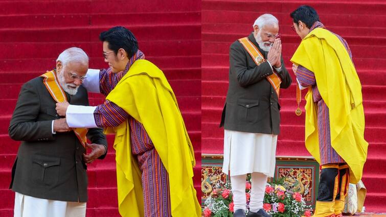 PM Modi receive Bhutan highest civilian award modi says honour of 140 crores indians PM Modi: 