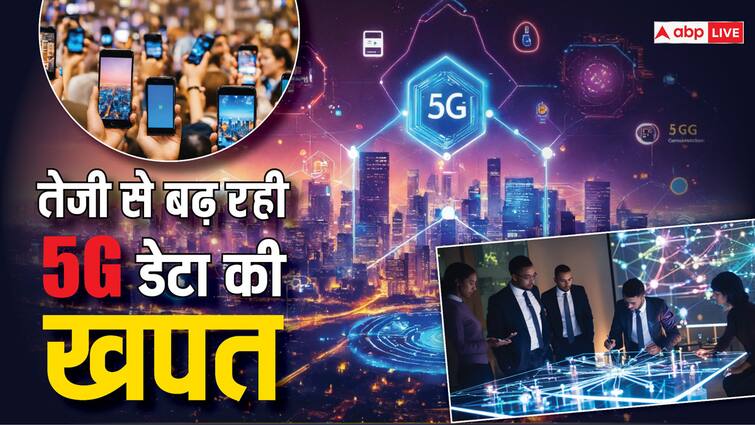 5G in India: 5जी से आपको नफा या नुकसान? तेज डेटा से इतनी कट रही है आपकी जेब! 5G Consumption Users are Consuming More Data Comparison with 4G Mobile Broadband Index Report 5G in India: 5जी से आपको नफा या नुकसान? तेज डेटा से इतनी कट रही है आपकी जेब!
