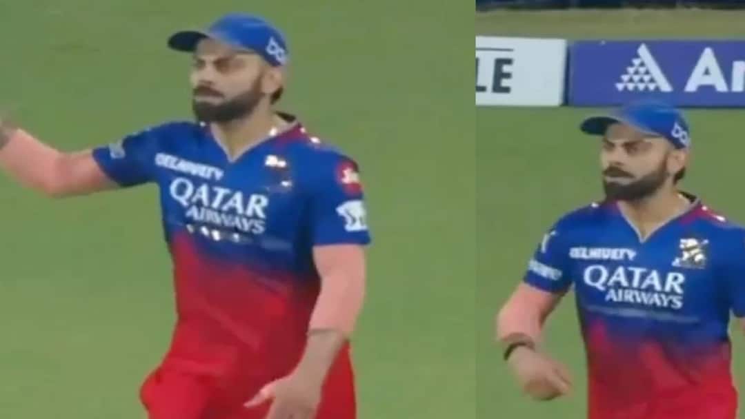IPL 2024: A video of Virat Kohli hitting Rachin Ravindra in the match between RCB and CSK has surfaced IPL मध्ये पदार्पण करणाऱ्या धोनीच्या खेळाडूला विराट कोहली काय बोलून गेला?; नेटकरीही संतापले