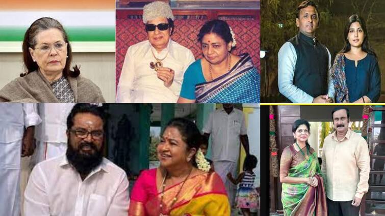 Wives of Leaders in Indian Political Field List of accomplished and failed leaders Female Political Leaders: மணவாளன் வழியில் மகுடம் சூட்டிய மங்கைகள்! - அரசியல் களத்தில் அட்ராசிட்டி செய்த அரசிகளின் லிஸ்ட்!