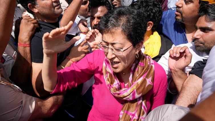 AAP Writes To EC As Atishi Claims Party Office Sealed Arvind Kejriwal Arrest Delhi Police Denies Charge AAP Writes To EC As Atishi Claims Party Office Sealed, Delhi Police Denies Charge