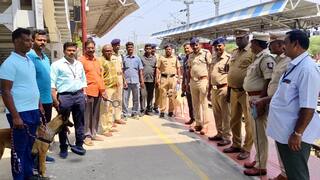 பழனி ரயில் நிலையத்தில் வெடிகுண்டு மிரட்டல்; 50  போலீசார் சோதனை செய்ததால் திடீர் பரபரப்பு