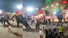 Video: गजराज ने मचाया कोहराम! मेले में आए दो हाथी आपस में भिड़े, कई लोग घायल