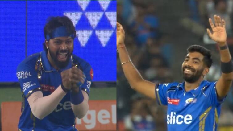 ipl 2024 gt vs mi gujarat titans score 168 runs batting first mumbai indians needs 169 to win jasprit bumrah fabulous bowling hardik pandya GT vs MI: बुमराह ने ढाया कहर तो हार्दिक की हुई जमकर पिटाई; गुजरात ने मुंबई को दिया 169 का लक्ष्य