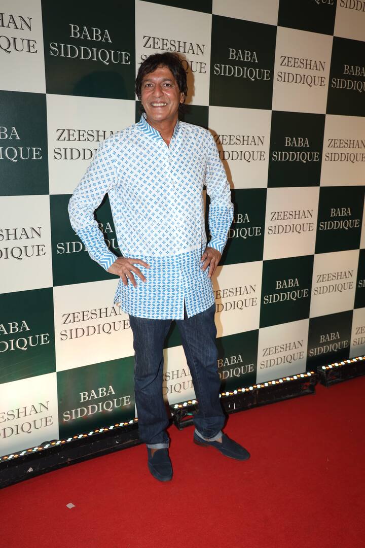 Chunky Panday showed up in a blue kurta.