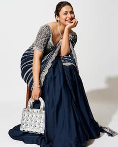 Divyanka Tripathi PHOTO: બ્લૂ સાડી અને બ્લેક ચશ્મામાં દિવ્યાંકા ત્રિપાઠીએ આપ્યા ગ્લેમરસ પોઝ
