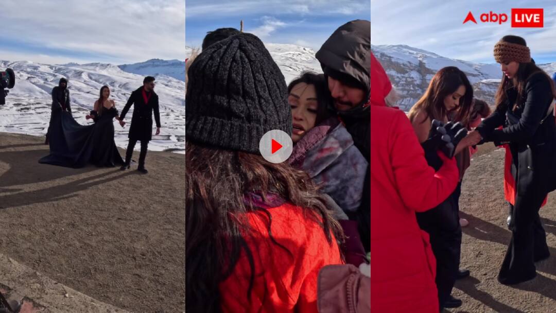 Video: -22 डिग्री सेल्सियस और तन पर कम कपड़े, Pre Wedding शूट कराते हुए मॉडल की ऐसी हुई हालत कि... Indian model got herself into trouble by doing pre-wedding shoot in minus 22 degree temperature trending Video: -22 डिग्री सेल्सियस और तन पर कम कपड़े, Pre Wedding शूट कराते हुए मॉडल की ऐसी हुई हालत कि...