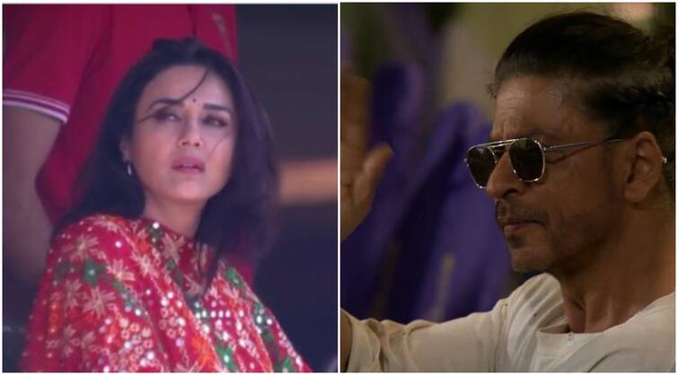 Shah Rukh Khan Preity Zinta spotted at IPL match fans reacted recalls their chemistry in Veer Zaara आईपीएल मैच में दिखे शाहरुख खान और प्रीति जिंटा तो फैंस को आई 'वीर-जारा' की याद, बोले- 'आप हमेशा फेमस रहोगे'
