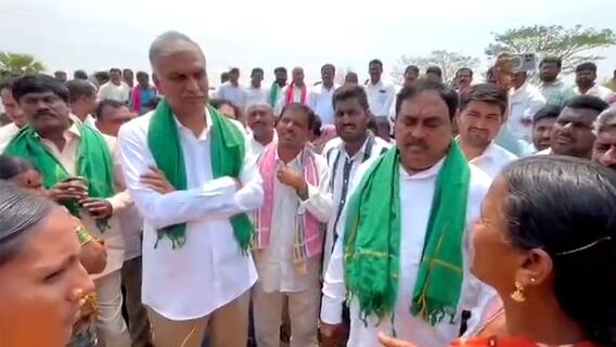 Harish Rao on Cm Revanth Reddy | ఎకరాకు రూ.25 వేలు నష్టపరిహారం కేటాయించాలని హరీశ్ రావు డిమాండ్ | ABP