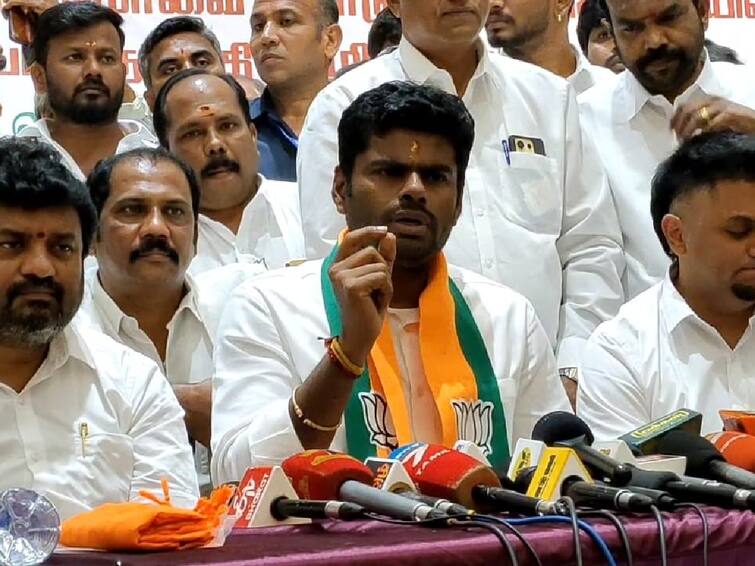 Annamalai accuses Stalin of not being qualified to talk about democracy ’ஜனநாயகத்தை பற்றி பேசுவதற்கு ஸ்டாலினுக்கு தகுதி இல்லை’ - அண்ணாமலை குற்றச்சாட்டு