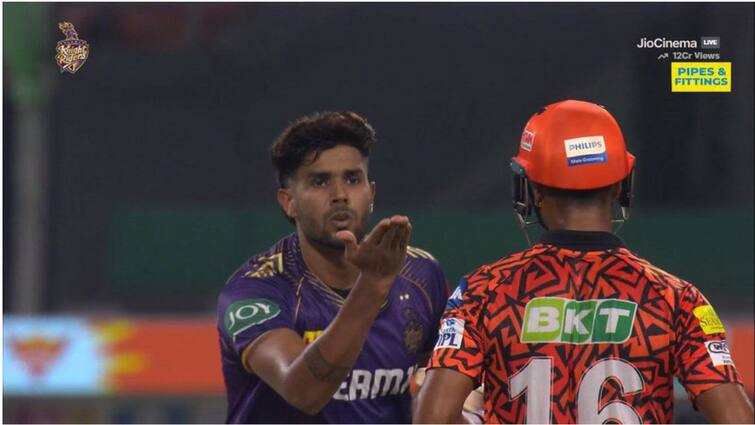 IPL 2024 Harshit Rana Fined 60 Percent Match Fees IPL Code of Conduct Breach Flying Kiss Send Off Mayank Agarwal KKR vs SRH Harshit Rana Fined: ఓవరాక్షన్‌కు తప్పదు భారీ మూల్యం, హర్షిత్‌ రానాకు షాక్‌