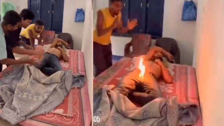 Friends involved in dangerous activities for reels video Watch Video: 