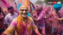 Holi Celebrate: ஹோலி கொண்டாட்டத்தில் பிரபல பணக்காரர்கள்.. AI தொழில்நுட்பத்தில் அசத்தல்!