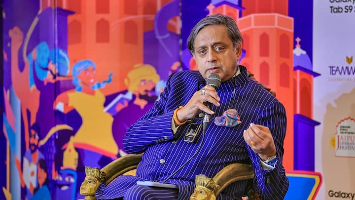 Shashi Tharoor questions Sunil Sharma as Congress candidate from Jaipur Lok Sabha seat Lok Sabha elections 2024 Shashi Tharoor : ‘इन्होंने मुझ पर हमला किया’, जयपुर से कांग्रेस उम्मीदवार पर भड़के शशि थरूर, जानें क्या है विवाद