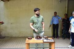 Emraan Hashmi Celebrates His 45th Birthday, Cuts Cake With Paparazzi; SEE PICS