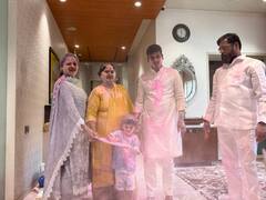 Holi 2024: मुख्यमंत्रीही नातवासोबत रंगले होळीच्या रंगात!