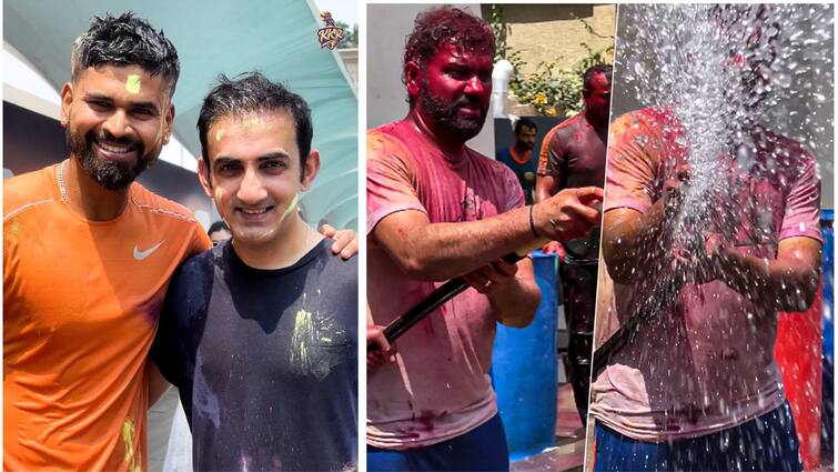 Rohit Sharma celebrates Holi with Mumbai Indians teammates IPL 2024: హోలీ రంగులతో క్రికెటర్ల సందడి