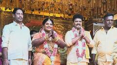 Indraja Shankar Wedding : கெட்டி மேளம் கொட்டியாச்சு... ட்ரெண்டாகும் ரோபா ஷங்கர் மகளின் திருமண க்ளிக்ஸ்!