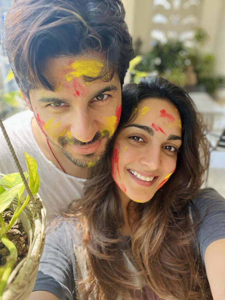 Power couple Sidharth Malhotra and Kiara Advani got drenched in the colour of love.