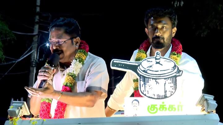 Lok Sabha Election 2024 : ஓபிஎஸ் மகன் ரவீந்திரனாத் உடன் டிடிவி தினகரன் தேனியில் தீவிர  பரப்புரை