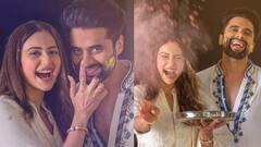 Rakul Preet Singh : கணவருடன் ஜாலியாக ஹோலி கொண்டாடி மகிழ்த்த நடிகை ரகுல் ப்ரீத் சிங்!