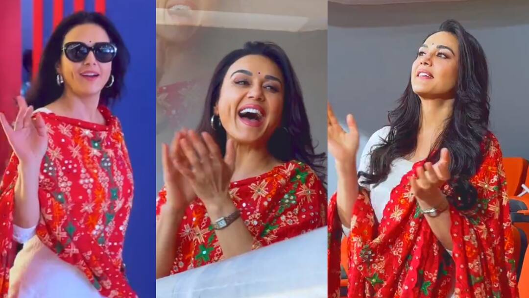 Preity Zinta: 49 வயதிலும் இளமை துள்ள வலம் வரும் பஞ்சாப் அணி உரிமையாளர் ப்ரீத்தி ஜிந்தா: மீம்ஸ் பறக்க விடும் ரசிகர்கள்!