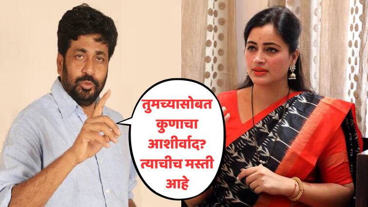 Bachchu Kadu critisized Navneet Rana BJP Who s blessing with you Amravati Lok Sabha Election marathi news Bachchu Kadu : तुमच्यासोबत कुणाचा आशीर्वाद? त्याचीच मस्ती आहे; बच्चू कडूंचा नवनीत राणांसह भाजपवर निशाणा