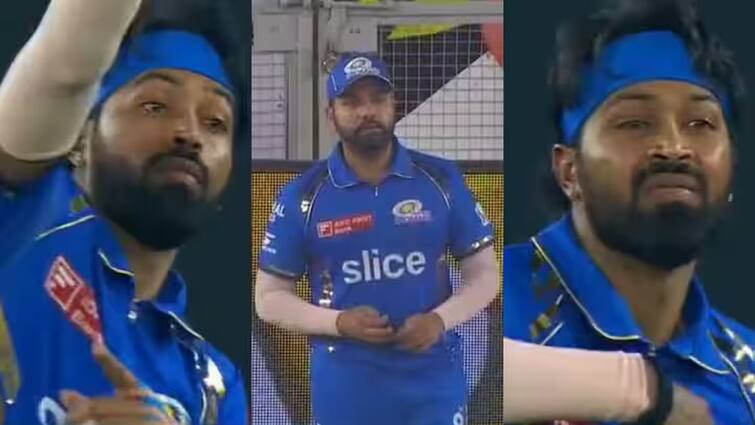 MI Vs GT: Hardik Pandya against Gujarat Titans was seen changing Rohit Sharma's fielding several times. 'कोण मी?...' हार्दिकने रोहितला 2-3 वेळा त्याच्या जागेवरून हलवले; नंतर थेट सीमारेषेवर पाठवले, पाहा Video