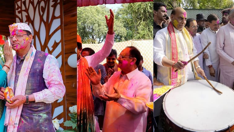 Holi: From Rajnath To Amit Shah, This is How Leaders Have fun Pageant Of Colors With Fervour — In Pics