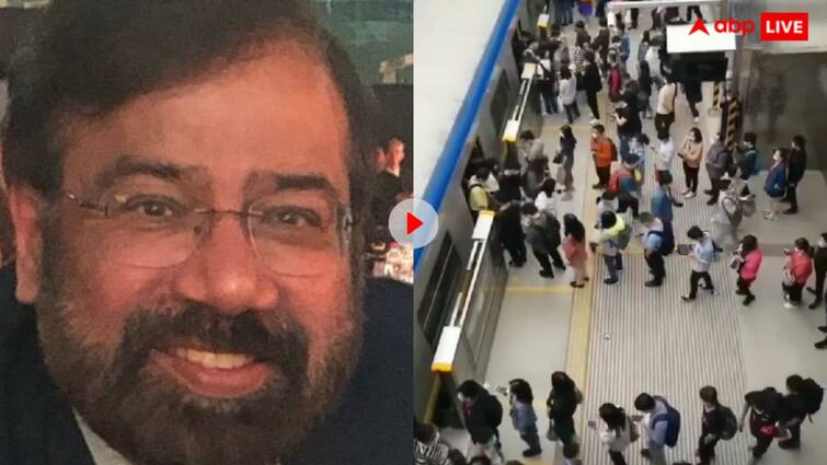 Chinese people are following the rules by standing in line at the railway station Harsh Goenka post viral Video: चीन में मेट्रो से चढ़ने और उतरने वाले यात्री फॉलो करते हैं ये रूल, हर्ष गोयनका बोले- 'हमें भी सीखना चाहिए'