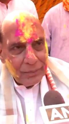 रक्षा मंत्री राजनाथ सिंह ने देशवासियों को दी होली की बधाई | abp shorts