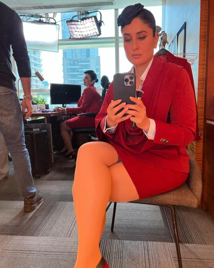 Kareena Kapoor Khan shares the series of on-set pictures on social media, she captioned, 