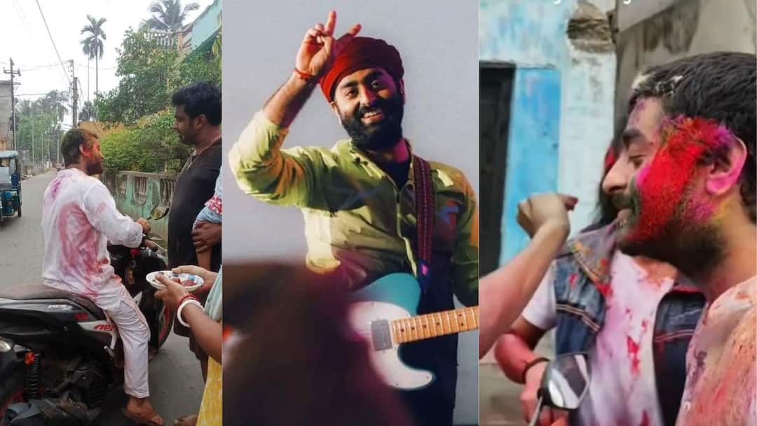 Arijit Singh on Holi 2024: স্কুটিতে চেপে 'পাড়ার ছেলে' রং মাখলেন কচিকাঁচাদের থেকে, 'একটা সেলফি'র আবদার রাখলেন অরিজিৎ? Arijit Singh Plays holi 2024 with local children at Jiaganj video goes viral Arijit Singh on Holi 2024: স্কুটিতে চেপে 'পাড়ার ছেলে' রং মাখলেন কচিকাঁচাদের থেকে, 'একটা সেলফি'র আবদার রাখলেন অরিজিৎ?