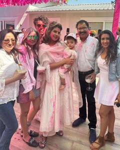 Inside Priyanka Chopra's Holi In India With Nick Jonas And Daughter Malti Marie