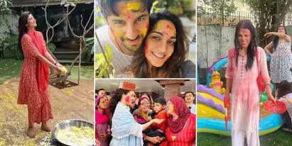 દેશભરમાં હોળીની ઉજવણી કરવામાં આવી હતી.  બોલિવૂડ સેલેબ્સ પણ હોળી પર રંગોમાં રંગાયા હતા. શિલ્પા શેટ્ટીથી લઈને કંગના રનૌત સુધી બધાએ હોળી રમી છે. કેટલાકે ફૂલોથી તો કેટલાકે રંગોથી હોળીની ઉજવણી કરી છે.