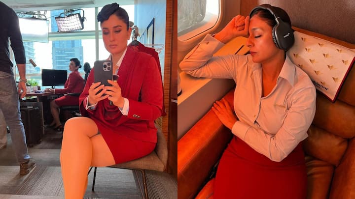 As the release of 'Crew' gets nearer, the star cast of the film including Kareena Kapoor Khan and Tabu shared some BTS pics we cannot get enough of