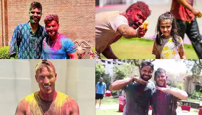 Holi 2024:આ વખતની હોળી ક્રિકેટરો માટે ખૂબ જ ખાસ હતી. IPL 2024 ના કારણે ઘણા વિદેશી ખેલાડીઓએ તેમની ટીમો સાથે હોળીની મજા માણી હતી, જેની તસવીરો વાયરલ થઈ હતી.આઈપીએલને કારણે ઘણા વિદેશી ક્રિકેટરો ભારતમાં છે.