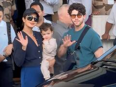 Priyanka-Nick Photos: फैमिली के साथ होली मनाकर मुंबई लौटीं प्रियंका चोपड़ा, पति निक और बेटी मालती के साथ एयरपोर्ट पर दिए पोज