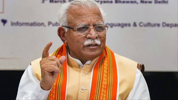 Arvind Kejriwal Arrested Haryana Former CM Manohar Lal Khattar reaction on AAP Arvind Kejriwal Arrest: अरविंद केजरीवाल की गिरफ्तारी पर मनोहर लाल खट्टर बोले-, 'ऐसे लोगों को...'