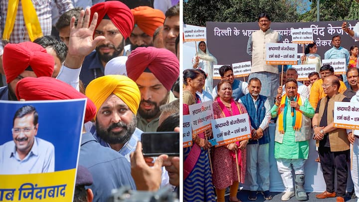 Arvind Kejriwal Arrest AAP BJP To Hit Streets Protest PM Modi Residence Gherao Top Points AAP Vs BJP Tussle Over Kejriwal's Arrest To Descend On Delhi Streets Today: 10 Points