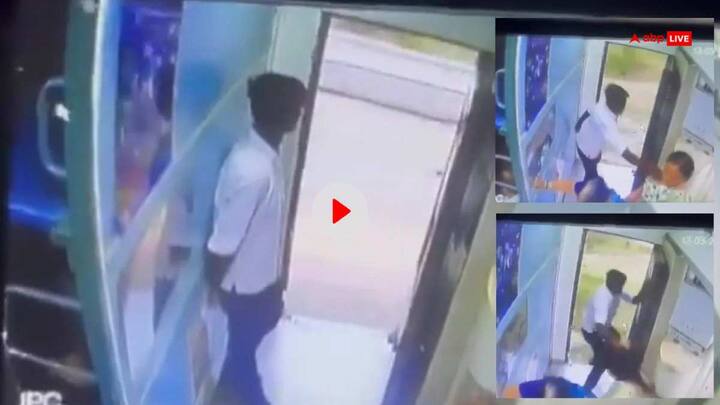 thief snatched the chain from woman neck and ran away cctv video goes viral Watch: चलती ट्रेन में महिला को लग गया भारी चूना, गले से चेन छीनकर भागा चोर, CCTV वीडियो आया सामने