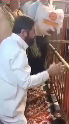 सीएम एकनाथ शिंदे ने मेहंदीपुर बालाजी मंदिर में पूजा-अर्चना की | abp shorts