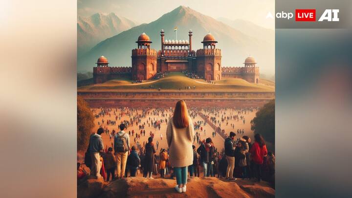 लाल किला एक पर्यटक आकर्षण स्थल है और आप दिल्ली घूमने जाएं तो इसे अवश्य देखें. अगर लाल किला पहाड़ों पर होता तो उसका वह कुछ ऐसा दिखाई देता.