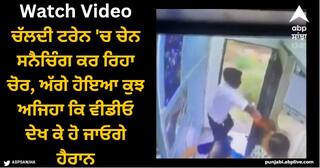 Viral Video: ਚੱਲਦੀ ਟਰੇਨ 'ਚ ਚੇਨ ਸਨੈਚਿੰਗ ਕਰ ਰਿਹਾ ਚੋਰ, ਅੱਗੇ ਹੋਇਆ ਕੁਝ ਅਜਿਹਾ ਕਿ ਵੀਡੀਓ ਦੇਖ ਕੇ ਹੋ ਜਾਓਗੇ ਹੈਰਾਨ