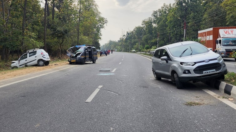 Rajasthan Sikar accident Two Children Burnt Alive UP Meerut Two Children Among 7 Burnt Alive After Car Collides With Truck In Rajasthan's Sikar