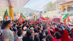 कंगना रनौत पर आपत्तिजनक टिप्पणी के खिलाफ BJP का प्रदर्शन, जयराम ठाकुर ने कांग्रेस को बताया 'महिला विरोधी'