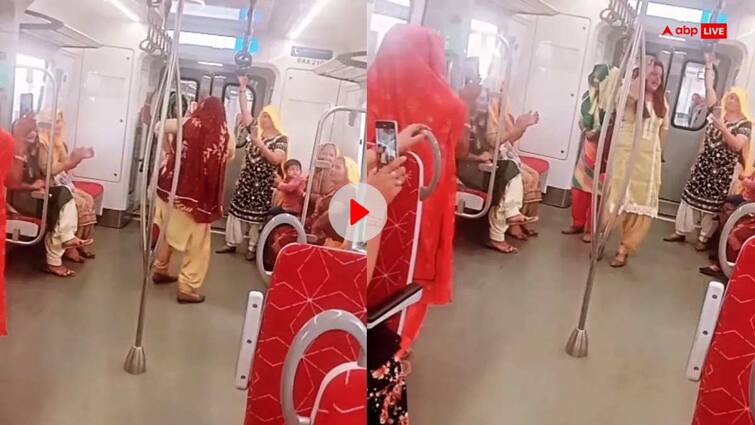 Women dance in rapid rail metro after delhi metro video goes viral watch Video: दिल्ली मेट्रो के बाद अब रैपिड रेल का वीडियो हुआ वायरल, महिलाओं ने जमकर किया डांस