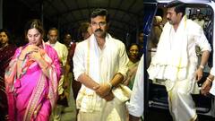 Ramcharan Upasana in Tirumala | తిరుమల శ్రీవారి సేవలో రామ్ చరణ్ ఉపాసన దంపతులు | ABP Desam